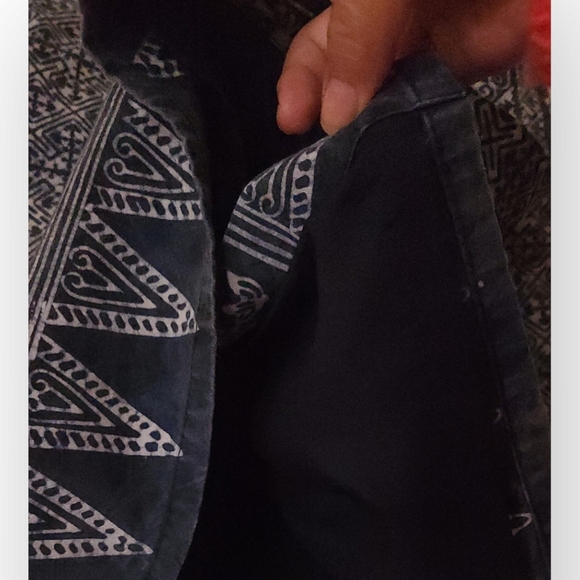 BLUE FLORAL PATTERN SKIRT WRAP SMALL 14" WAIST - Picture 4 of 6